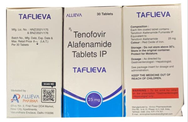 TAFLIEVA 25MG Tenofovir Alafenamide 30 mg